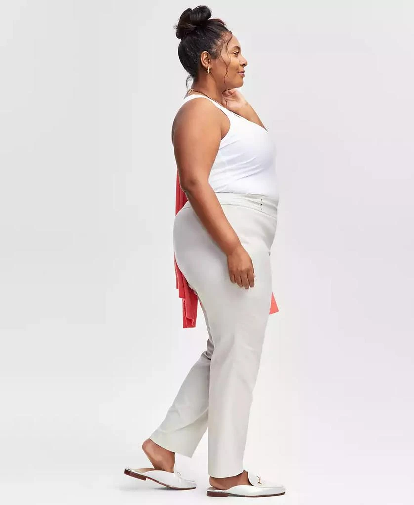 JM Collection Plus & Petite Plus Size Tummy Control Pull-On Slim-Leg Pants, Exclusively at Macy's 2