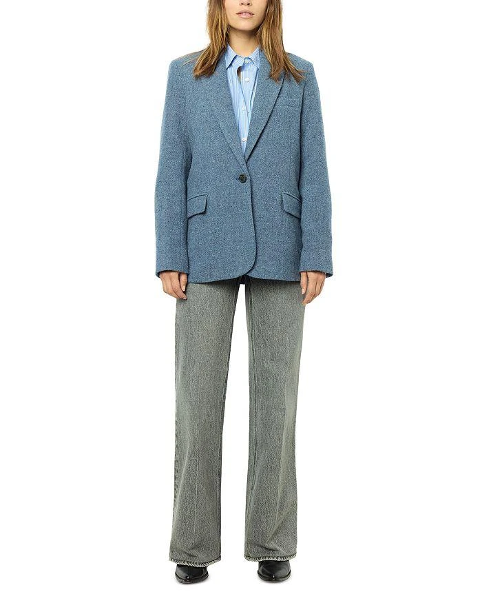 Gerard Darel Marine Single Breasted Blazer 2