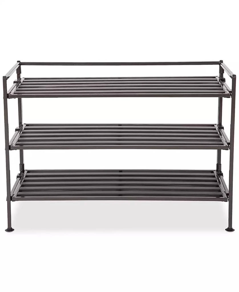 Seville Classics 3-Tier Resin Slatted Shoe Rack 6