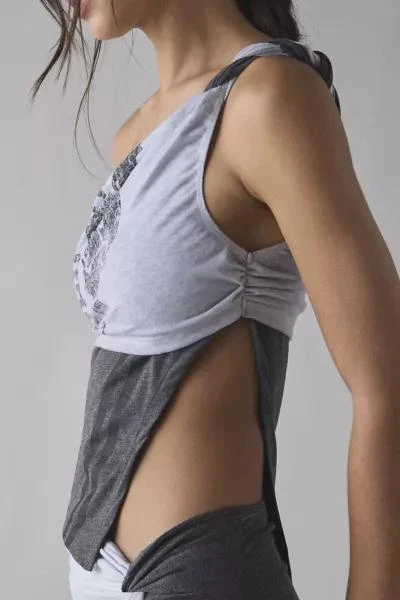 Jaded London Jaded London Asymmetric Spliced Two-Tee Top 3