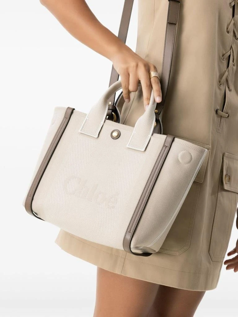 Chloé CARRY SMALL CANVAS TOTE BAG 2