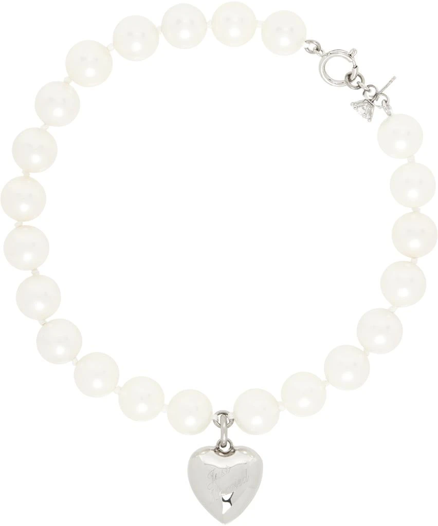 D'heygere SSENSE Exclusive Bridal Capsule Faux-Pearl Necklace 1