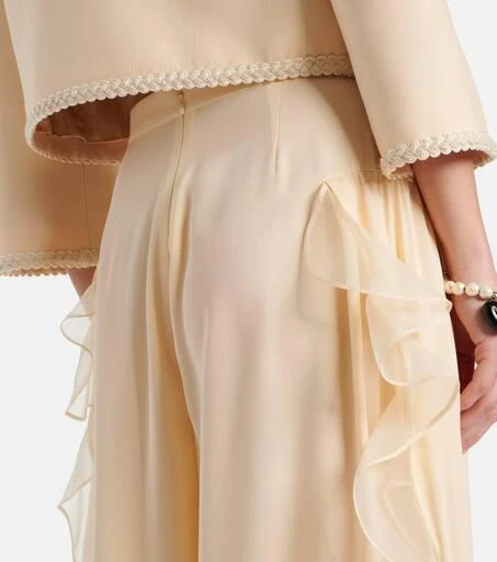 Valentino Silk georgette wide-leg pants 6