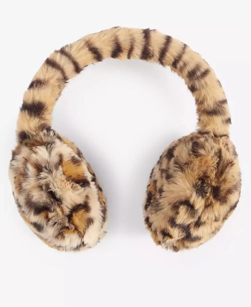 INC International Women's Faux-Fur Leopard-Print Earmuffs, Created for Macy's 1