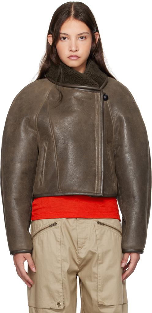 Isabel Marant Brown Aris Shearling Jacket