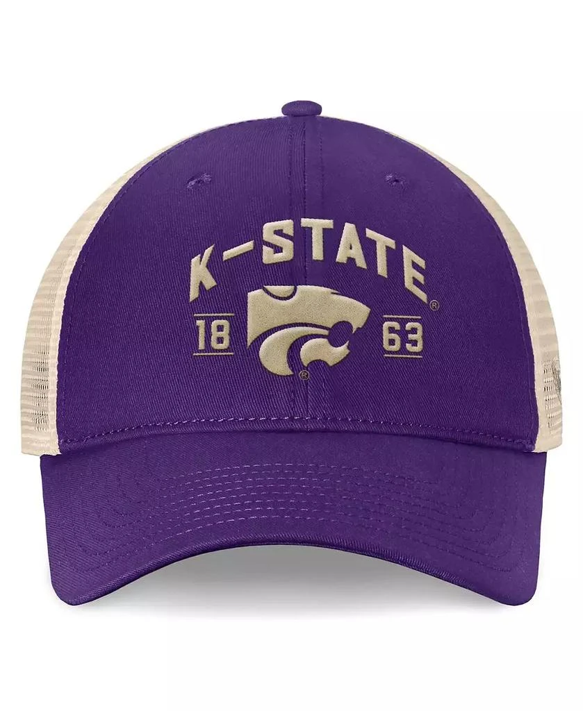 Top of the World Men's Purple Kansas State Wildcats Heritage Waylon Trucker Adjustable Hat 4
