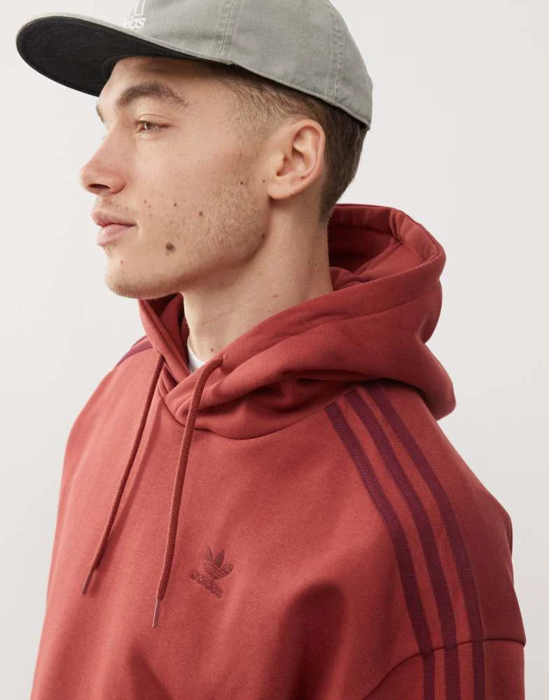 Adidas adidas Originals Adicolor Baggy Fit Hoodie in red 4