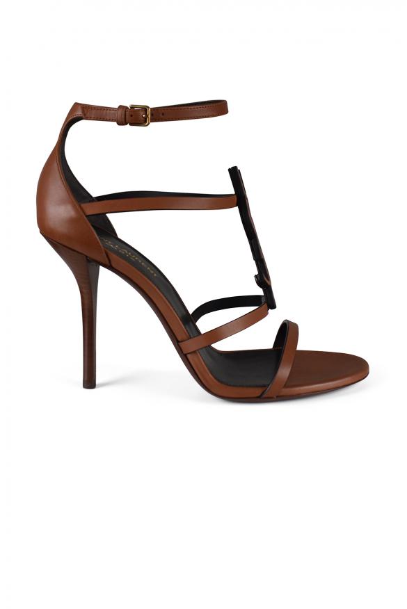 Yves Saint Laurent Jaspe 55 satin crêpe sandals - Sandals