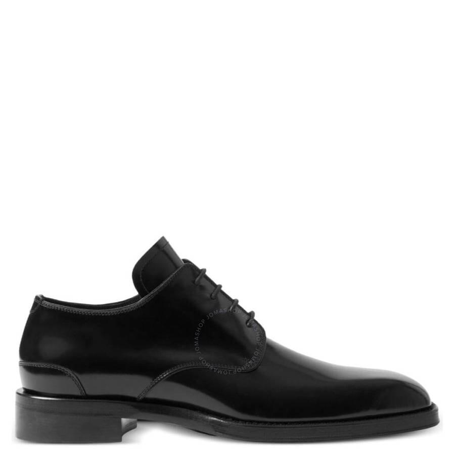 Burberry Black Patent Leather Lace-Up Derby Shoes