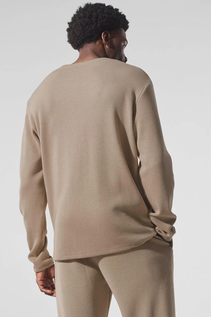 Alo Elevate Waffle Long Sleeve Crew - Gravel 3