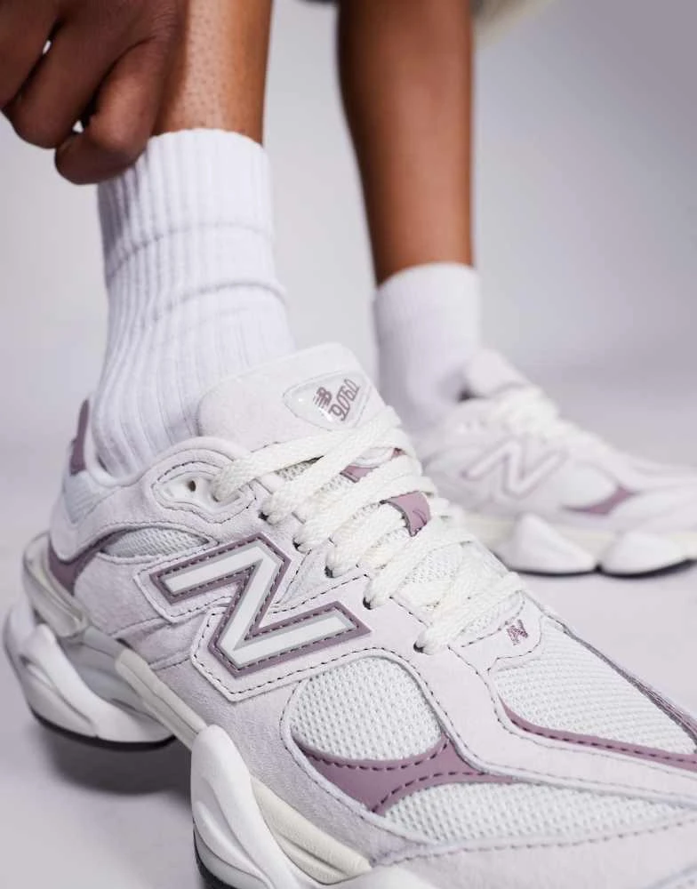 New Balance New Balance 9060 trainers in grey and purple 3