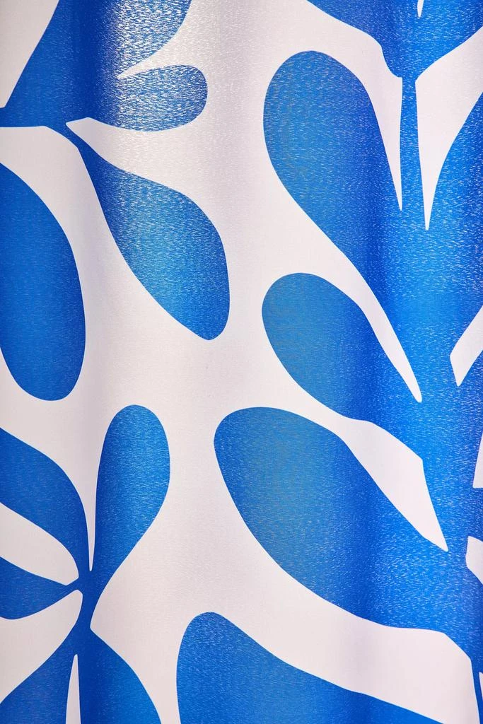 DENY Designs Little Dean  Blue Foliage Shower Curtain 2