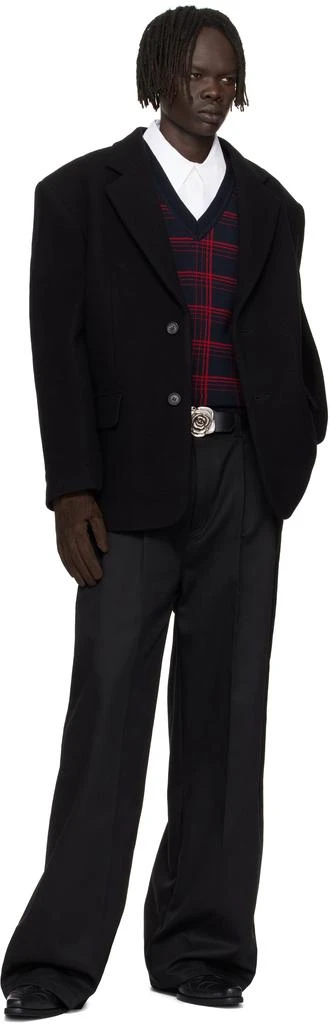 Ernest W. Baker Brown Buckle Appliqué Leather Gloves 3