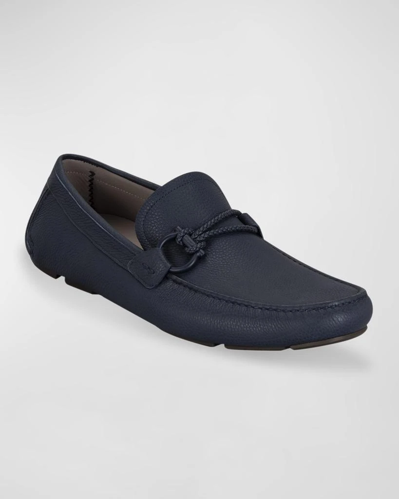 Salvatore Ferragamo Men's Front 4 Leather Drivers 2