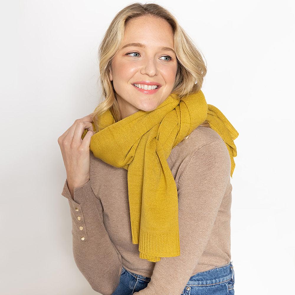 FASHNZFAB Solid Knit Scarf