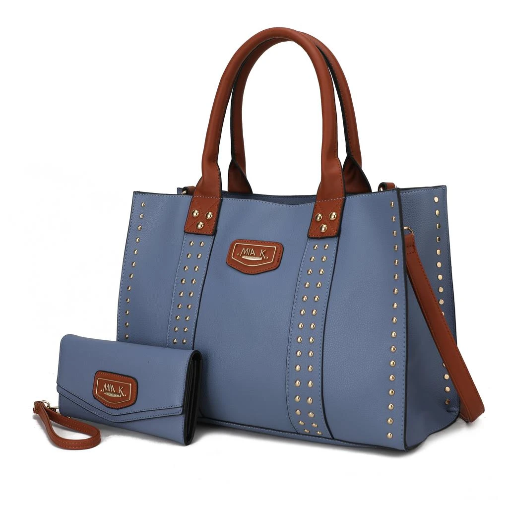 MKF Collection By Mia K. Davina Vegan Leather Women’s Tote Bag with wallet 8