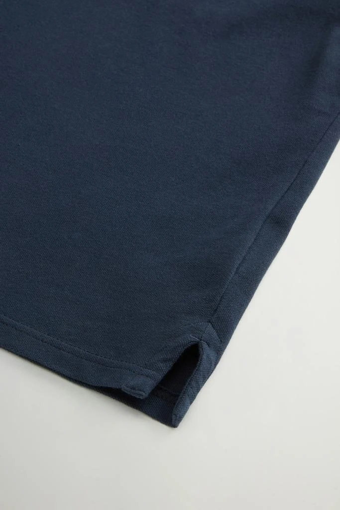 Woolrich Boys’ Monterey Polo Shirt in Stretch Cotton Pique - Boys - Blue 4