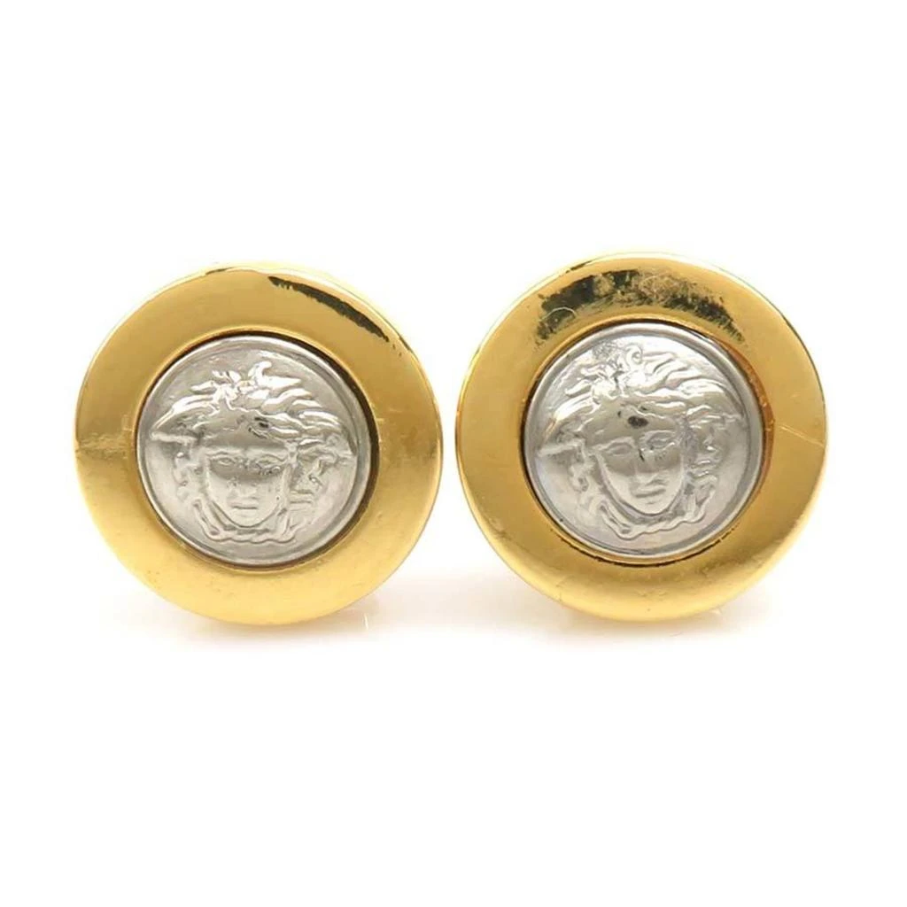 Versace Metal Clip Earrings (Pre-Owned)