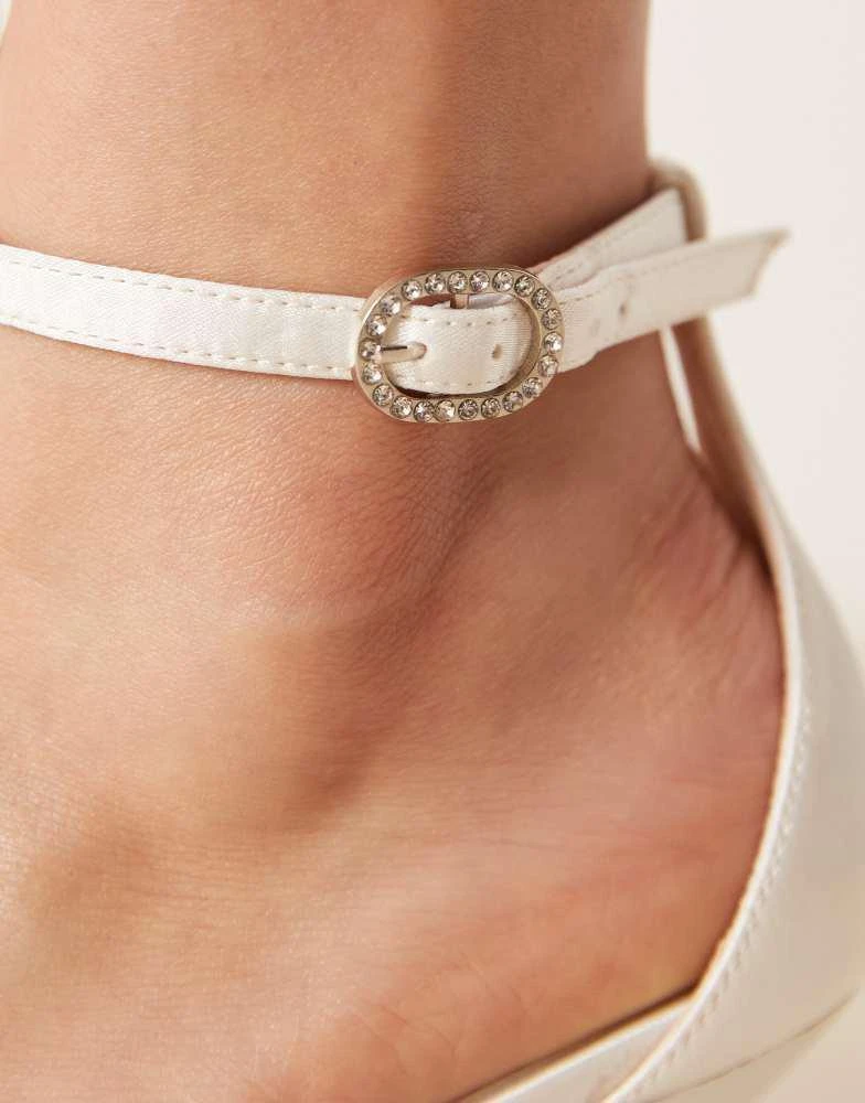 Be Mine Be Mine Bridal Vennie kitten heeled shoes in ivory 4