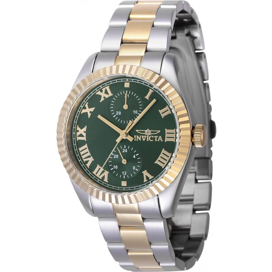 Invicta Specialty GMT Quartz Green Dial Ladies Watch 47441