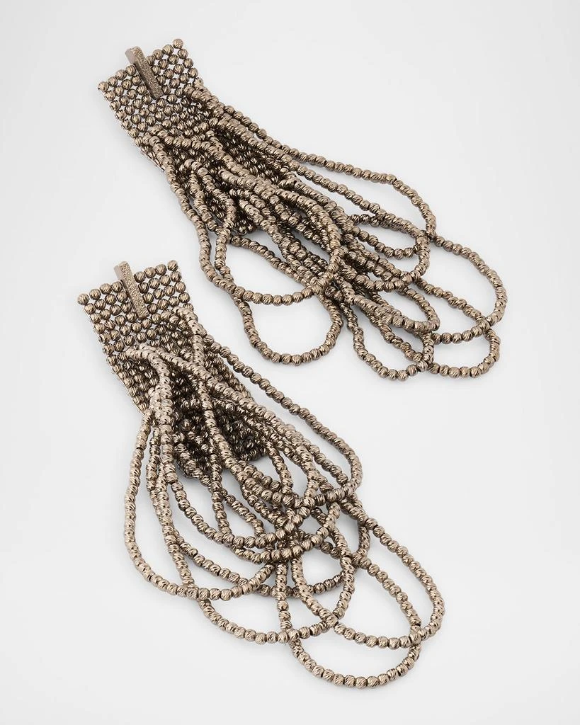 Brunello Cucinelli Tiered Multiloop Drop Earrings 3