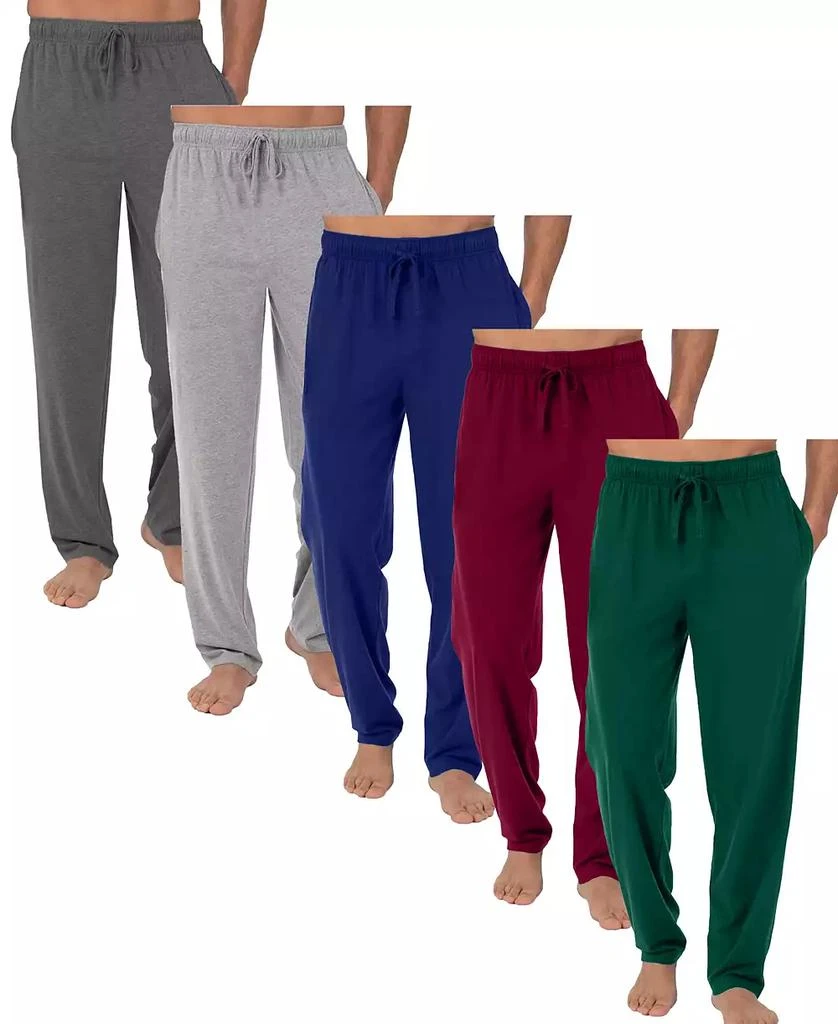 Galaxy By Harvic Men's 5-Pack Modern Fit Classic Lounge Pants 1