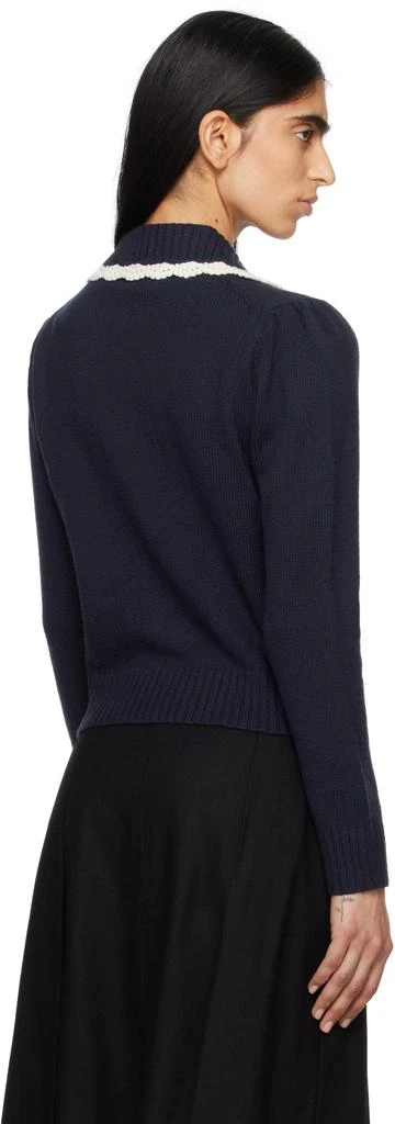 Sandy Liang Navy Roche Cardigan 3