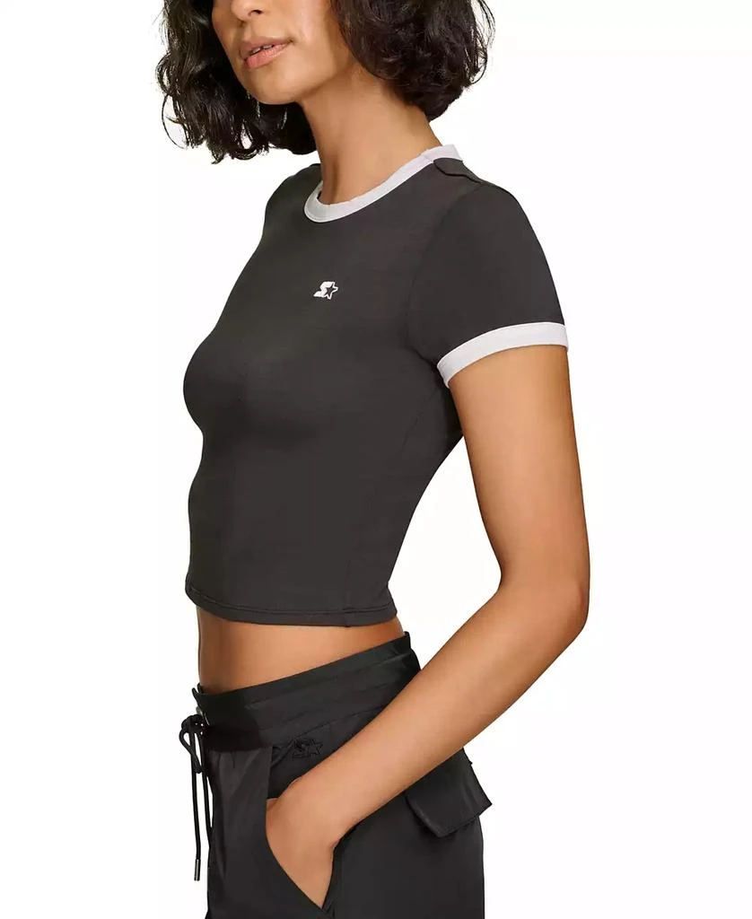 Starter Women's Cropped Ringer Baby T-Shirt 5