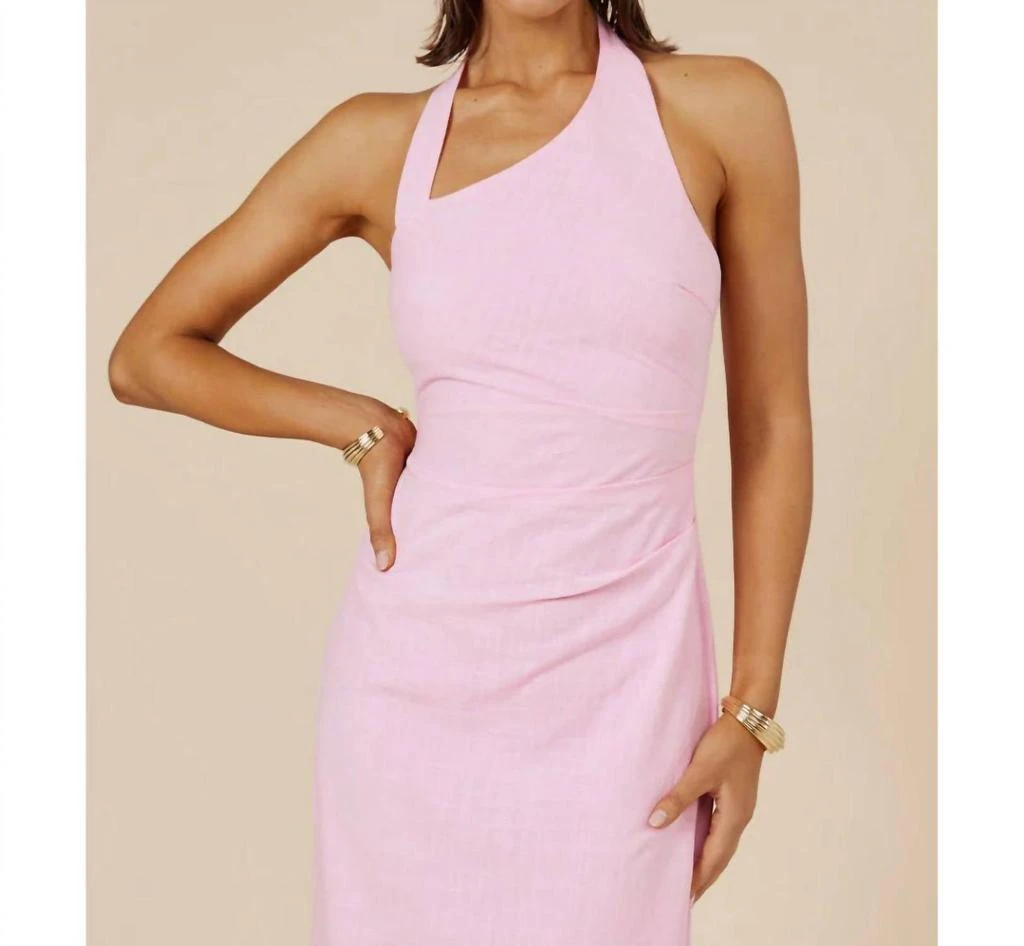 superdown jillian asymmetric midi dress Embellished Soft-Scoop Asymmetric Midaxi Dress in Gold - 6
