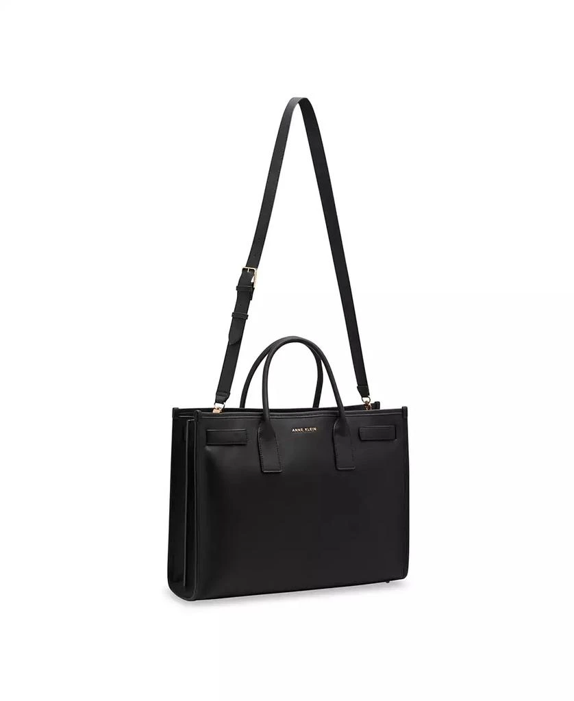 Anne Klein 3 Piece Work Bridge Snap Tote Bag 6