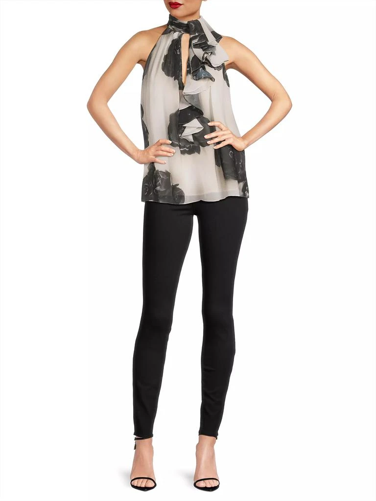 UNGARO Vika Floral Sleeveless Blouse 2