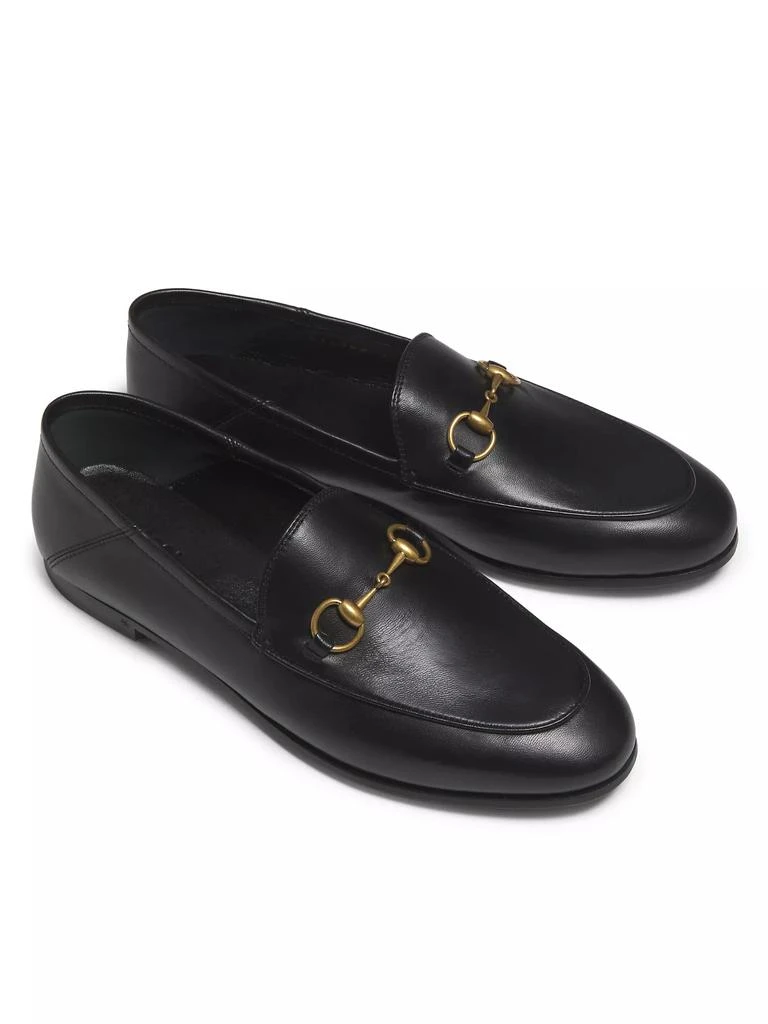 Gucci Brixton Leather Horsebit Loafers 4