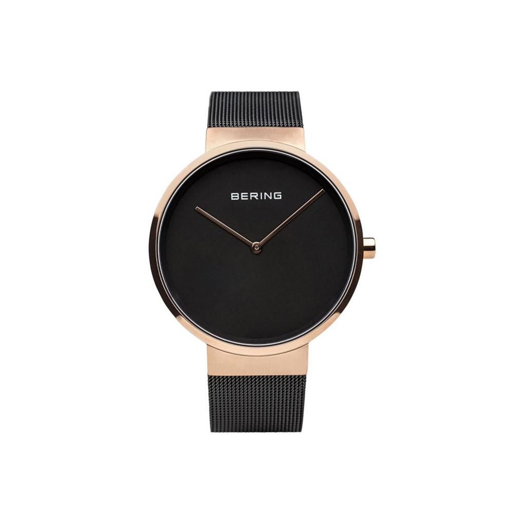 Bering Men's Classic Stainless Steel Case and Mesh Watch