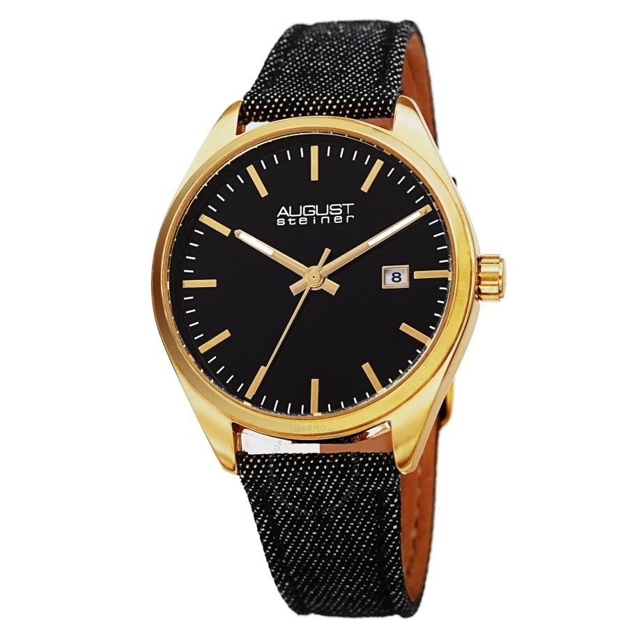 August Steiner August Steiner Quartz Black Dial Ladies Watch AS8266BK