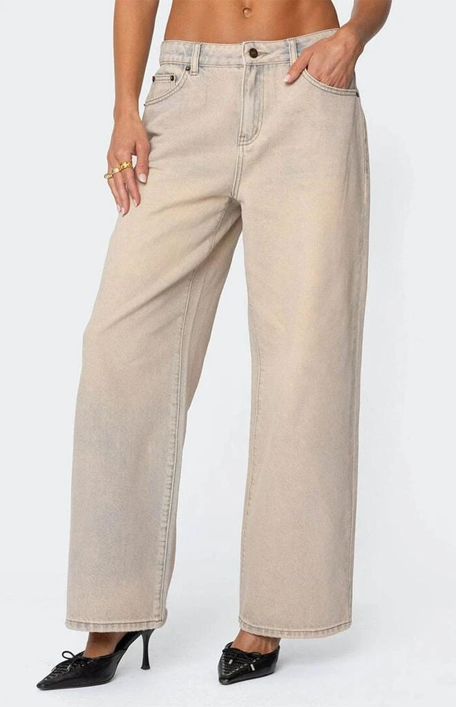 Edikted Dusty Washed Low Rise Jeans 2