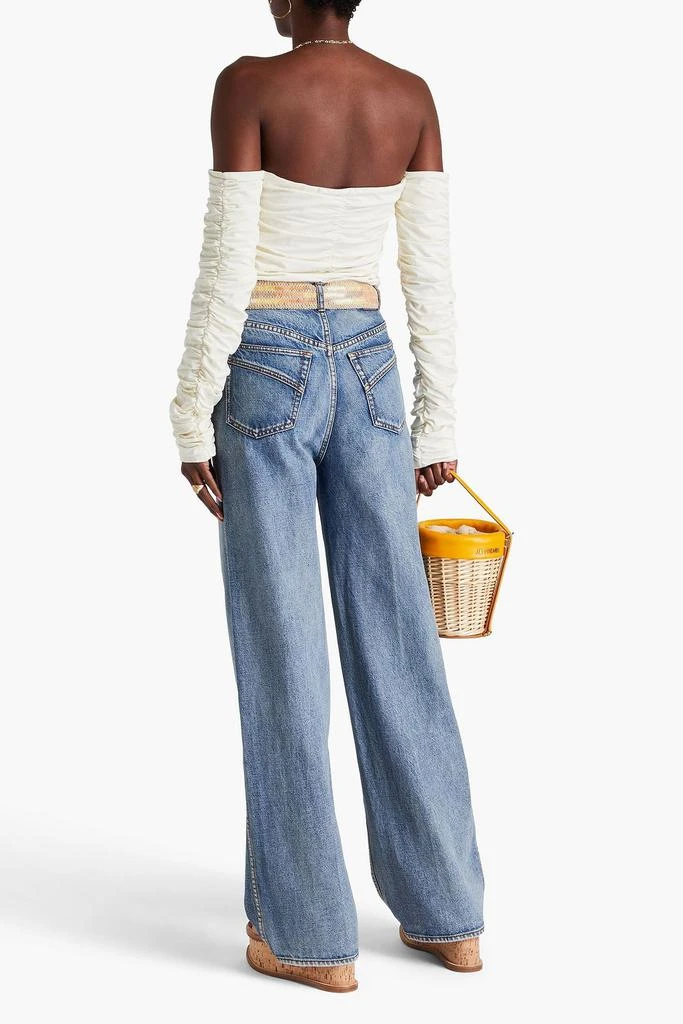 Zimmermann Faded high-rise wide-leg jeans 3