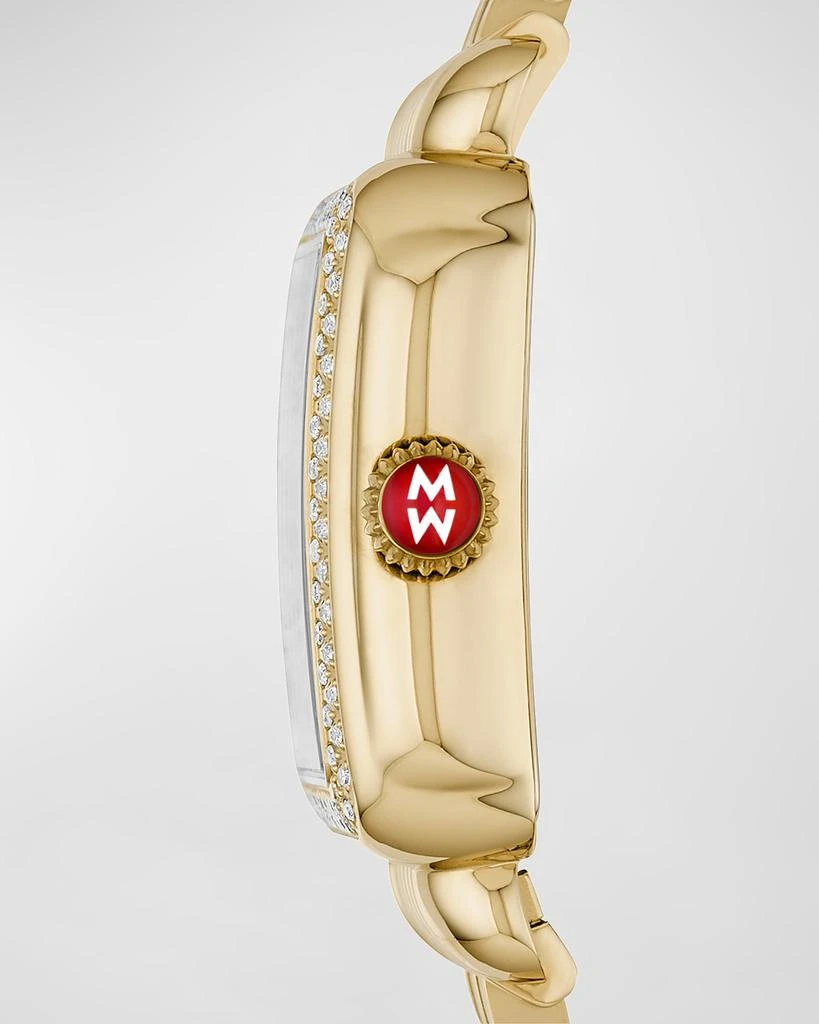 Michele Deco Madison Diamond Watch, Gold 2