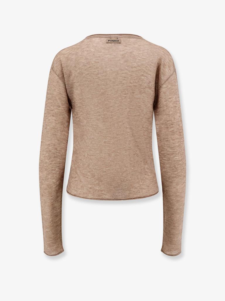 PINKO Salomone wool sweater with micro sequins