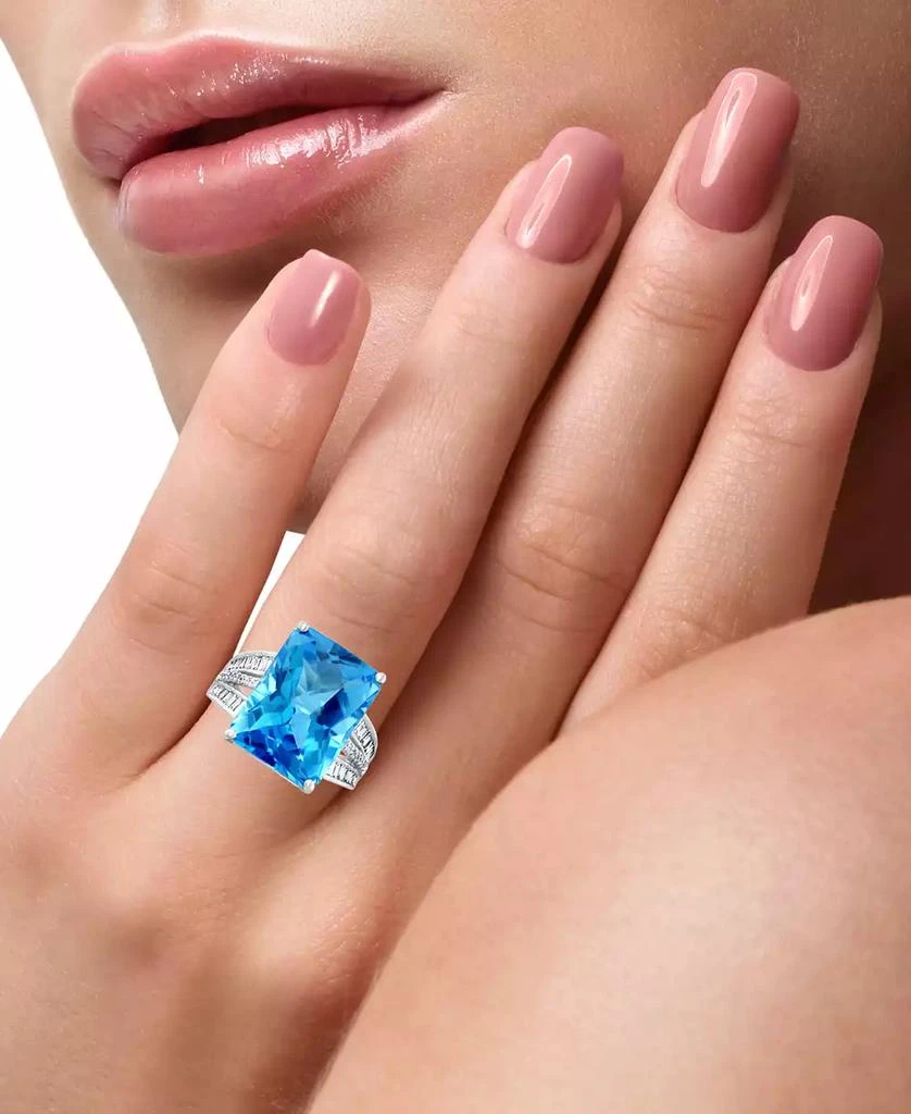 Effy EFFY® Pink Amethyst (15-1/2 ct. t.w.) & Diamond (3/8 ct. t.w.) Ring in 14k Gold (Also available in Green Quartz, Citrine, Swiss Blue Topaz and London Blue Topaz) 2