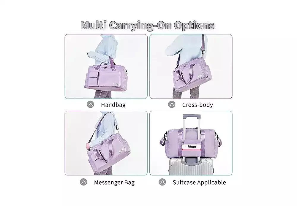 Urtala Women
s Gym Duffle Bag with Shoes Compartment, 37L Capacity, Ideal for Travel, Gym, Sports, Duffel, Weekender 6