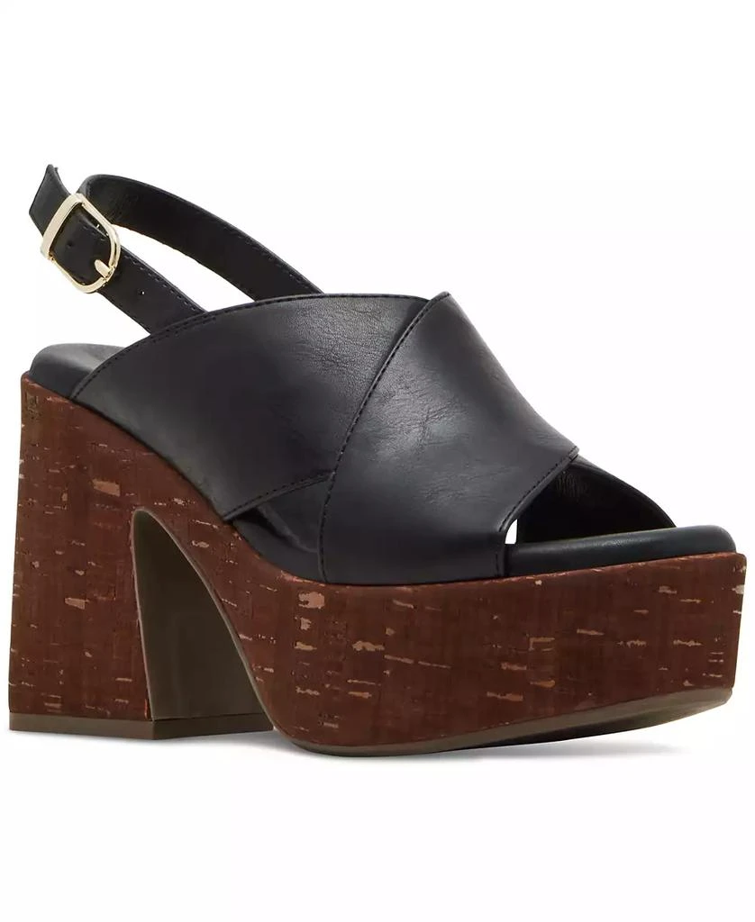 Madden Girl Terrific Crisscross Platform Slingback Sandals 1