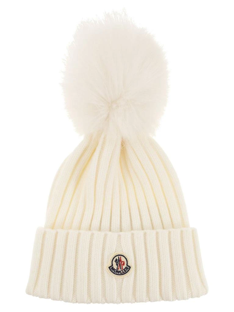Moncler Pom Pom Embellished Knitted Beanie – On Sale Now  display picture 3