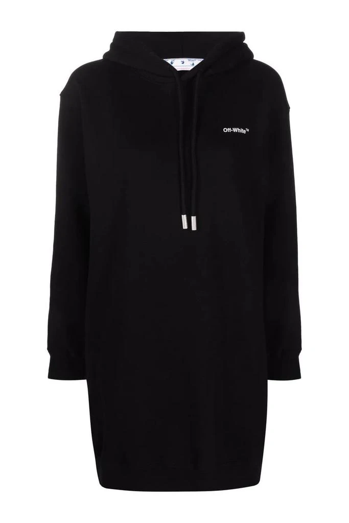 Off-White Womens Diag Hoodie Dress 1