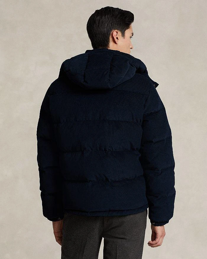 Polo Ralph Lauren Cotton Corduroy Water Repellent Removable Hood Down Jacket 3