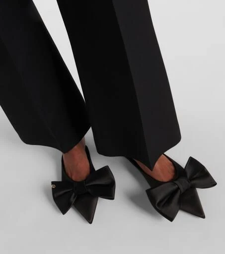 Valentino Un Château Bow satin mules 4