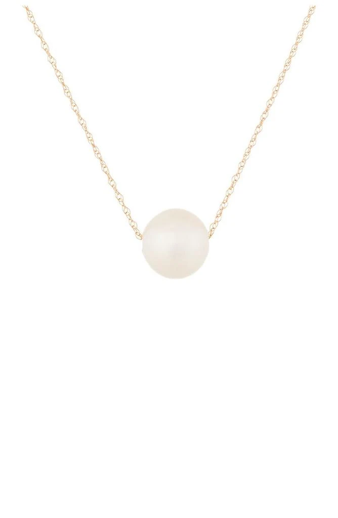 SPLENDID PEARLS 14K Rose Gold 10-11mm Freshwater Pearl Pendant Necklace 1