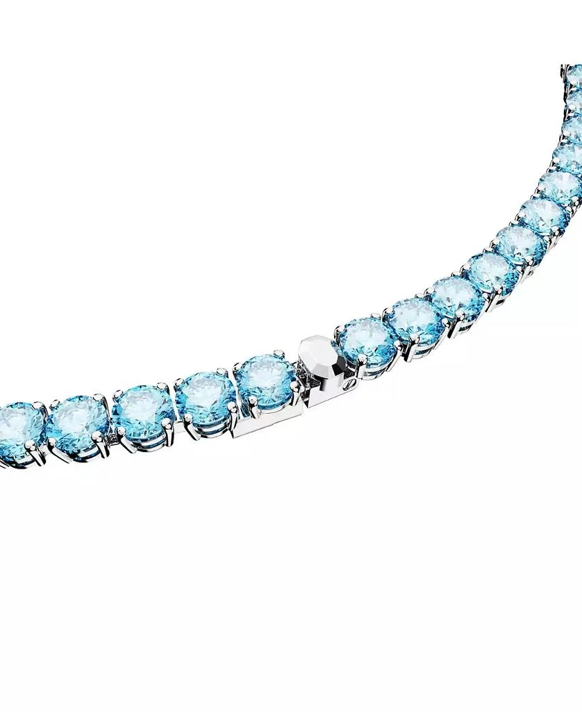 Swarovski Crystal Round Cut Matrix Tennis Necklace 4