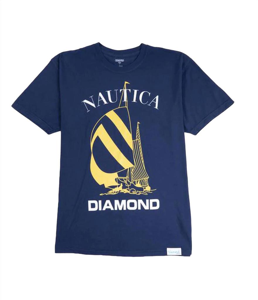 Diamond Supply Co Men's Nautica Tee In Navy
