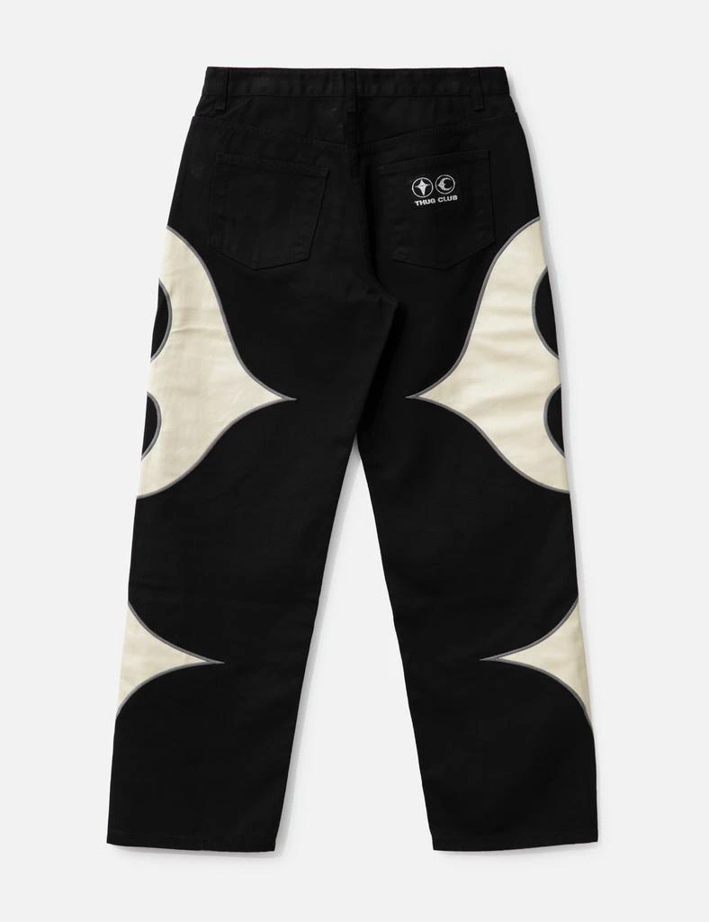 THUG CLUB TC Leather Washing Denim Pants 2