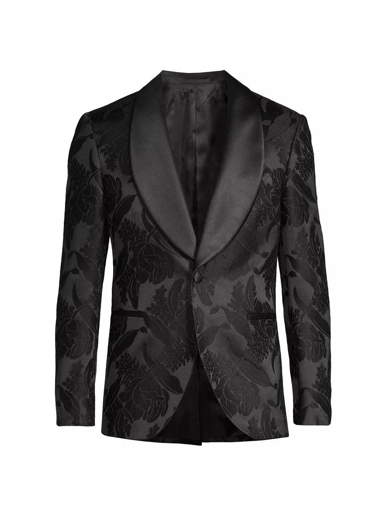 PAL ZILERI Cerimonia Brocade Floral Single-Breasted Dinner Jacket 1